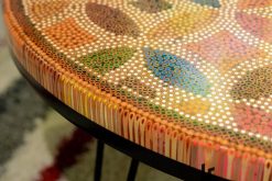 Lucky Coins Colored Pencil Coffee Table