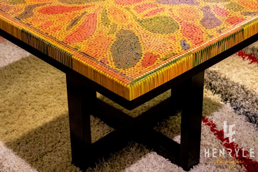 Abstract I Colored-Pencil Coffee Table 1