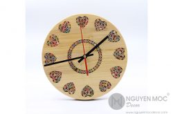 Art Love Color Wood Clock