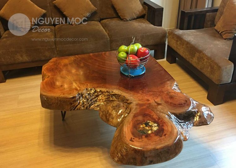 Bold Solid Coffee Table Modern Style with Hairpin Leg