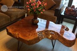 Bold Solid Coffee Table Modern Style with Hairpin Leg