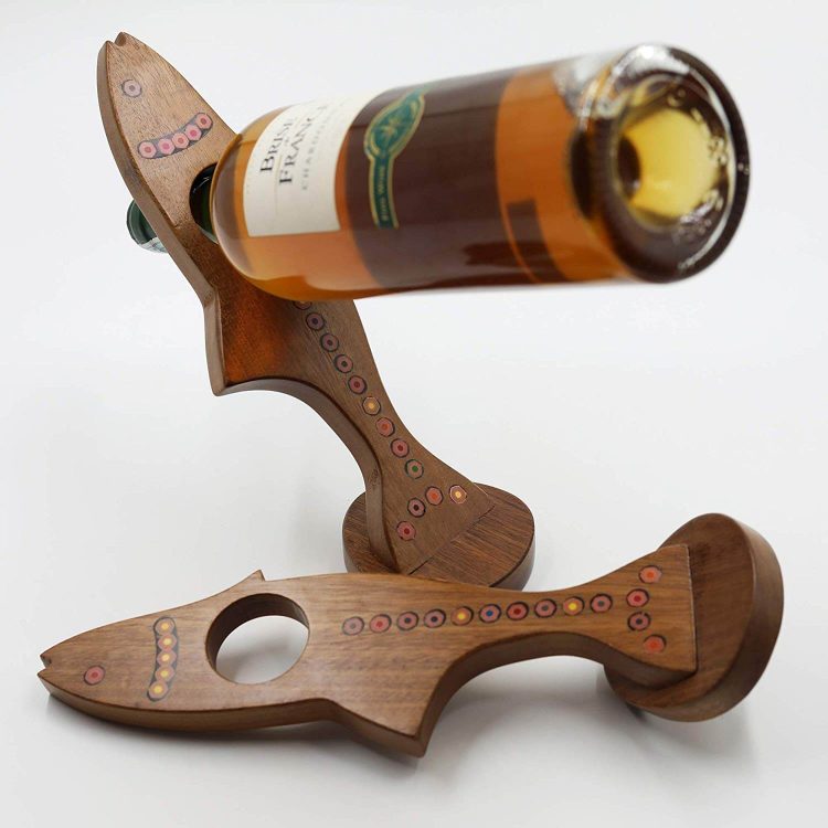 Colored-Pencil Fish Wine Bottle Holder