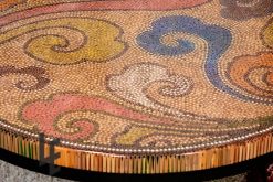 Elysium Colored-Pencil Coffee Table - tea table