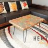 Exotic Flowers Colored-Pencil Coffee Table