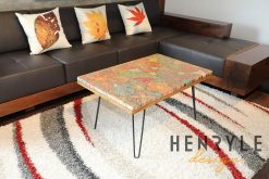 Exotic Flowers Colored-Pencil Coffee Table