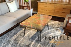 Exotic Flowers Colored-Pencil Coffee Table 3