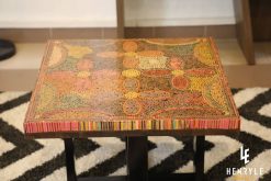 Five Blooms Colored-Pencil Coffee Table 1