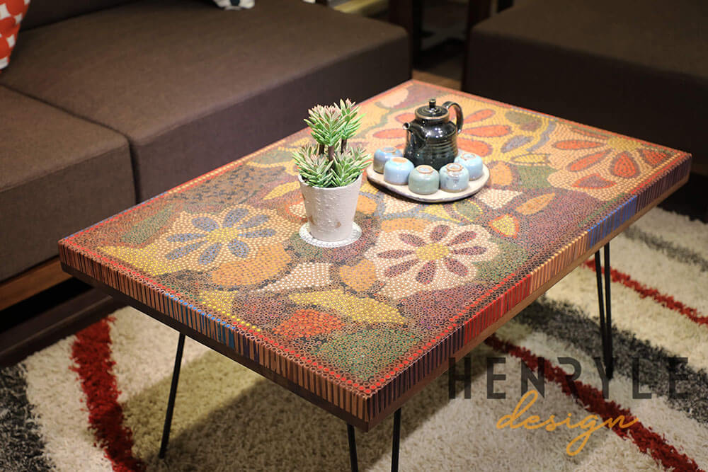 Floral Life Colored Pencil-Coffee Table 2
