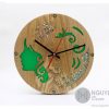 Green Muse Wood Clock