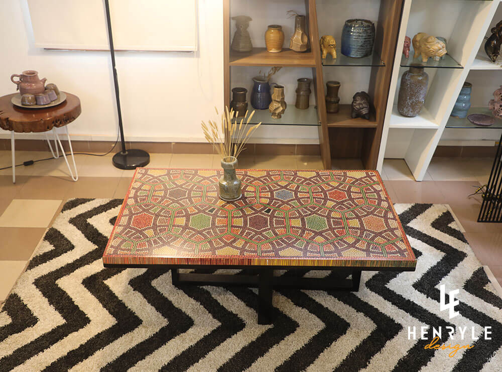 Infinity & Beyond Colored-Pencil Coffee Table