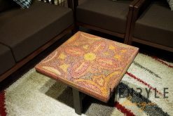 Jungle Flame Colored-Pencil Coffee Table