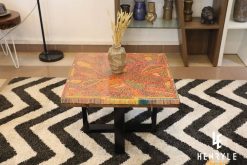 Lotus Pond Colored-Pencil Coffee Table III