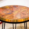 Lotus Pond Colored-Pencil Coffee Table IV