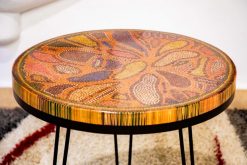 Lotus Pond Colored-Pencil Coffee Table IV