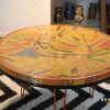 Golden Autumn Colored-Pencil Coffee Table