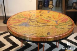 Golden Autumn Colored-Pencil Coffee Table
