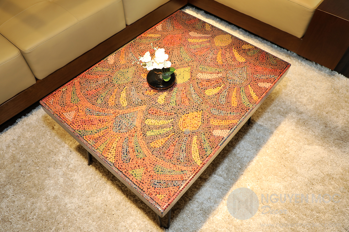 Spring Buds Colored Pencil Coffee Table