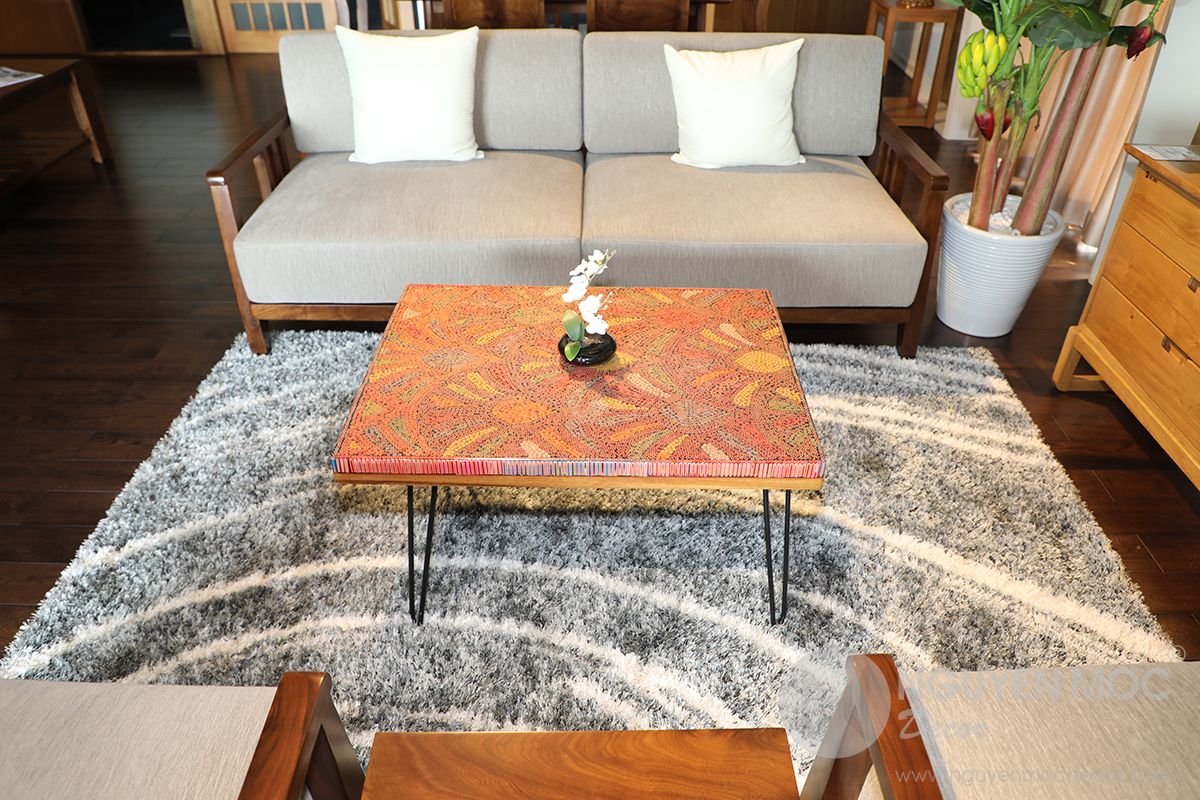 Spring Buds Colored Pencil Coffee Table