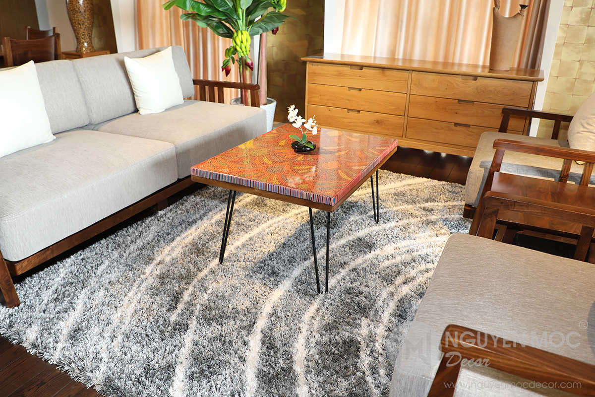 Spring Buds Colored Pencil Coffee Table