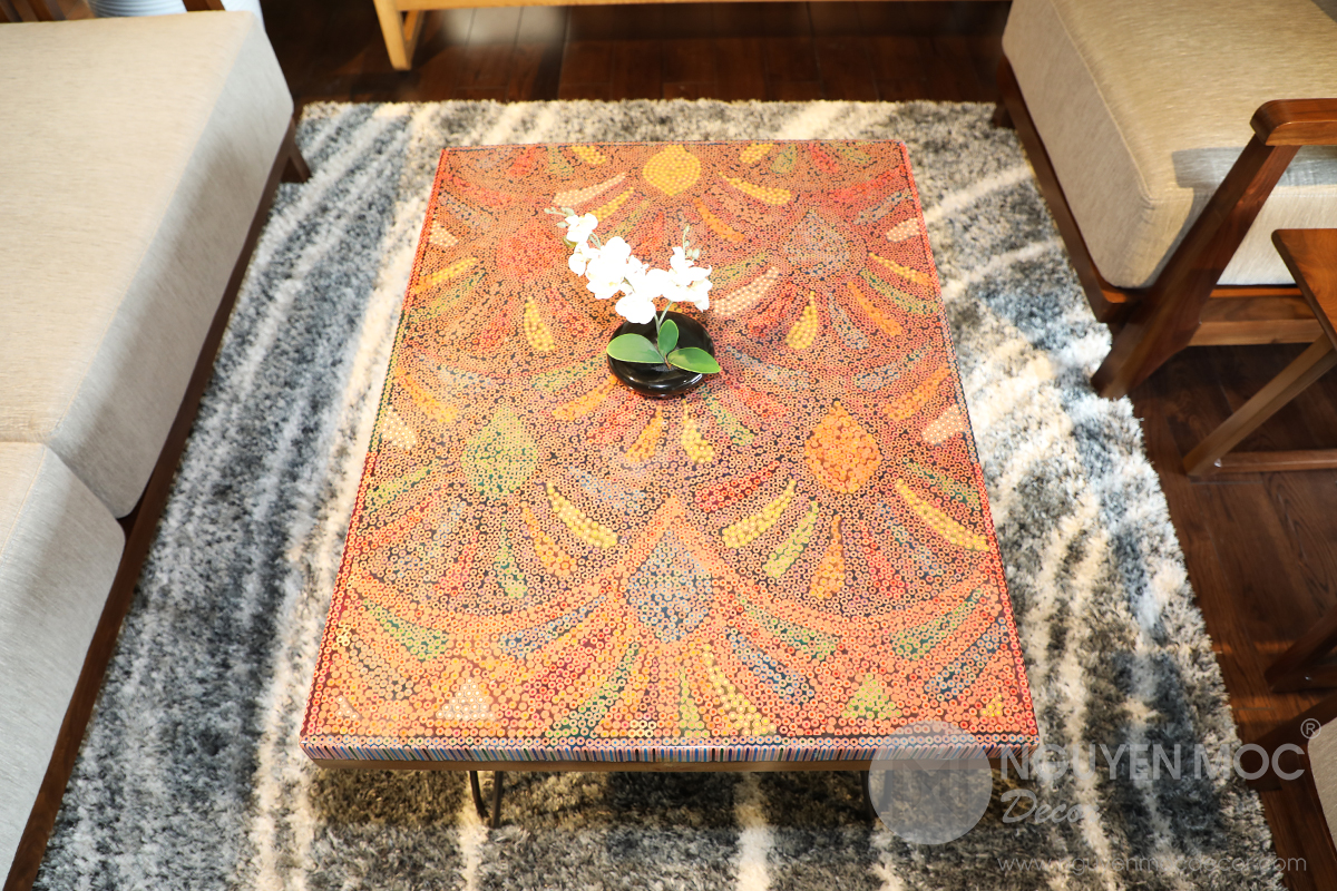 Spring Buds Colored Pencil Coffee Table