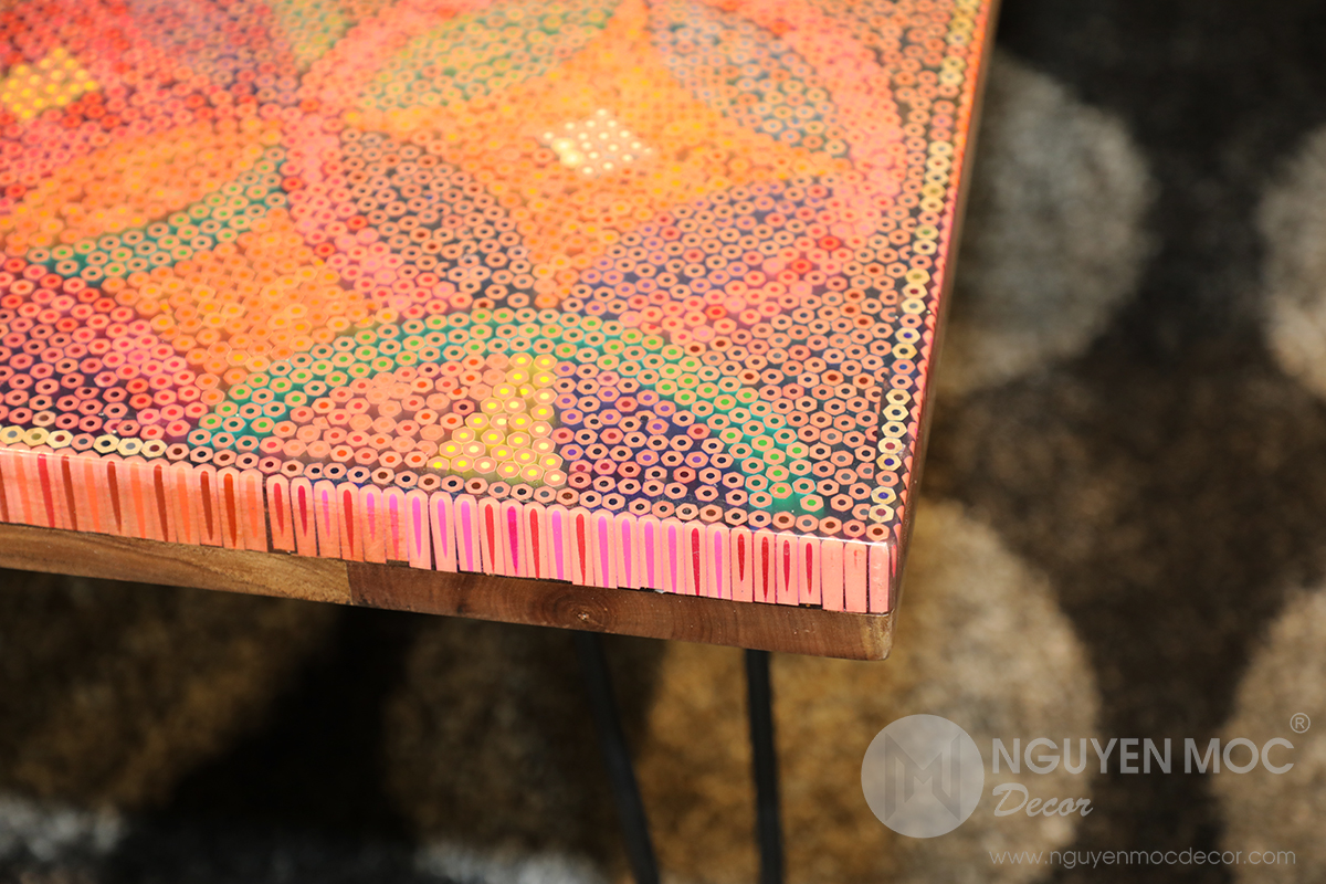 Starry Night Colored-pencil Coffee Table
