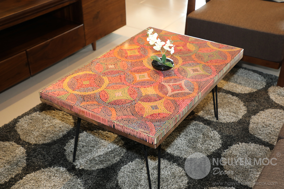 Starry Night Colored-pencil Coffee Table