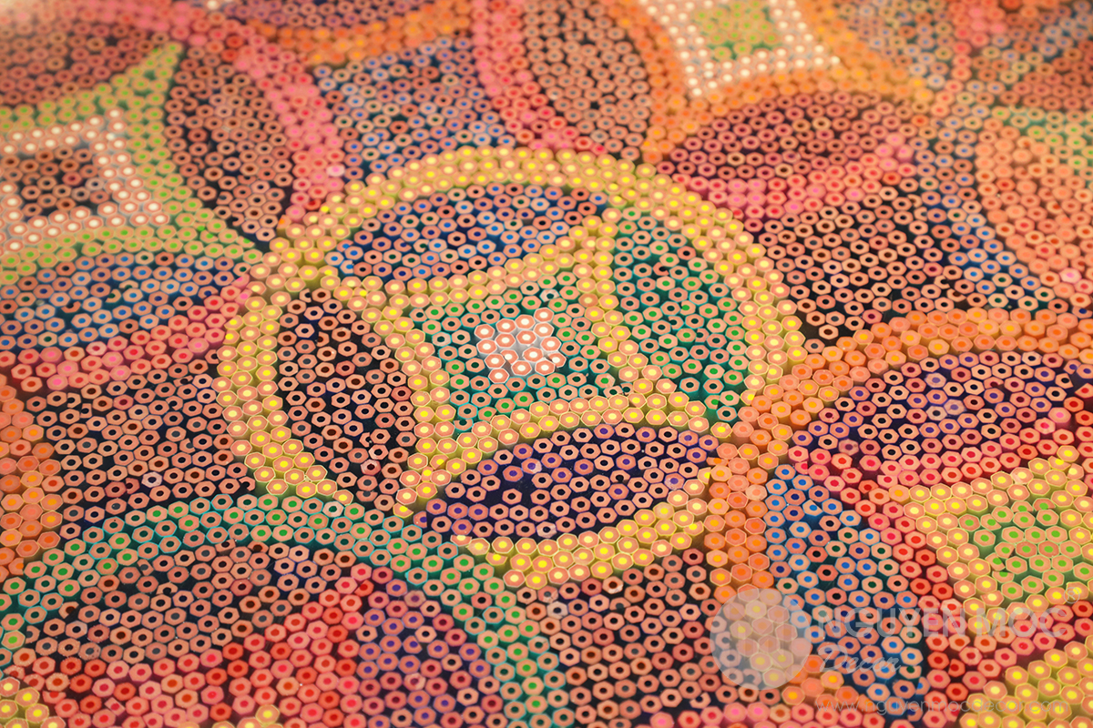 Starry Night Colored-pencil Coffee Table