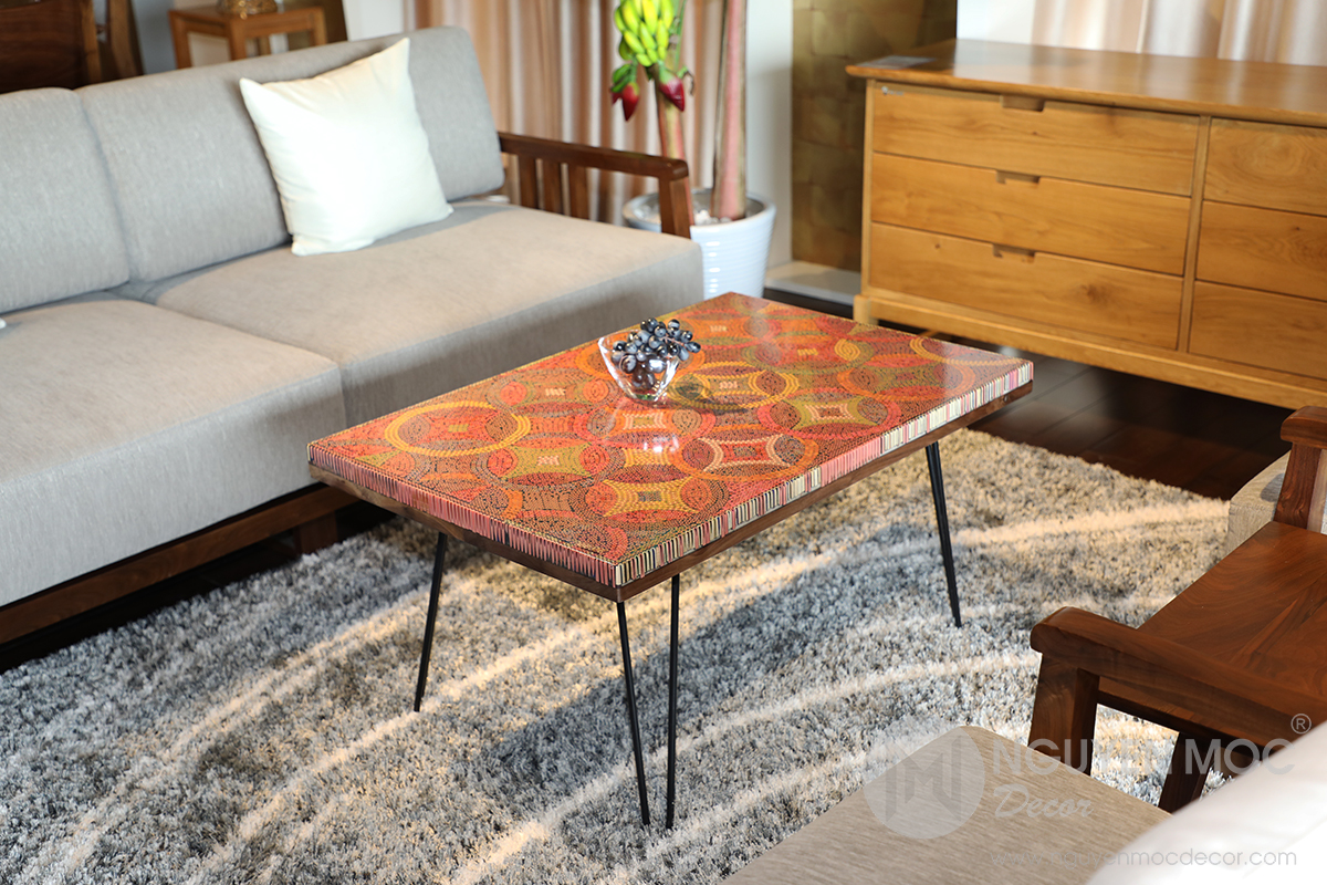 Starry Night Colored-pencil Coffee Table