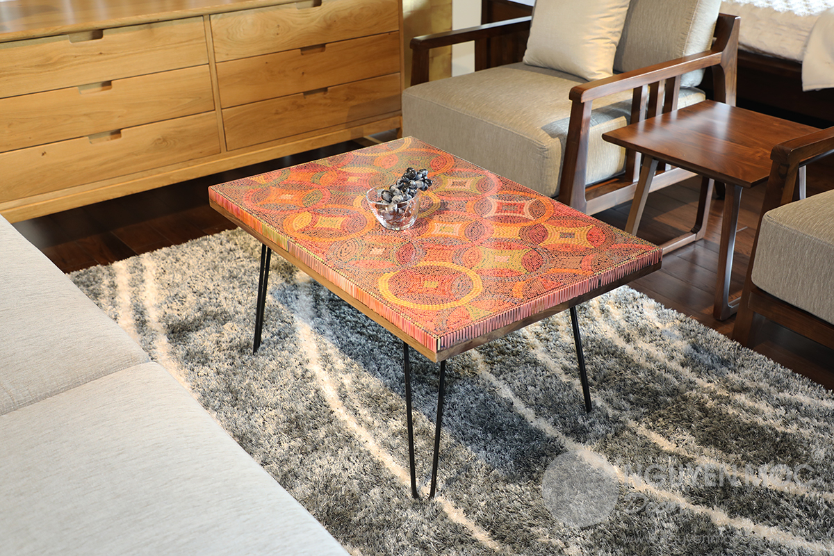 Starry Night Colored-pencil Coffee Table