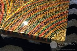 Sun Over the Rainbow Colored-Pencil Coffee Table