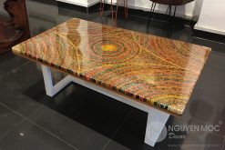 Sun Over the Rainbow Colored-Pencil Coffee Table