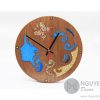 The Euterpe Resin Colored-Pencil Wood Clock