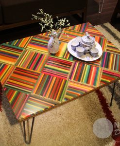 The Whimsy Of Life Colored Pencil Coffee Table Nguyen Moc Decor