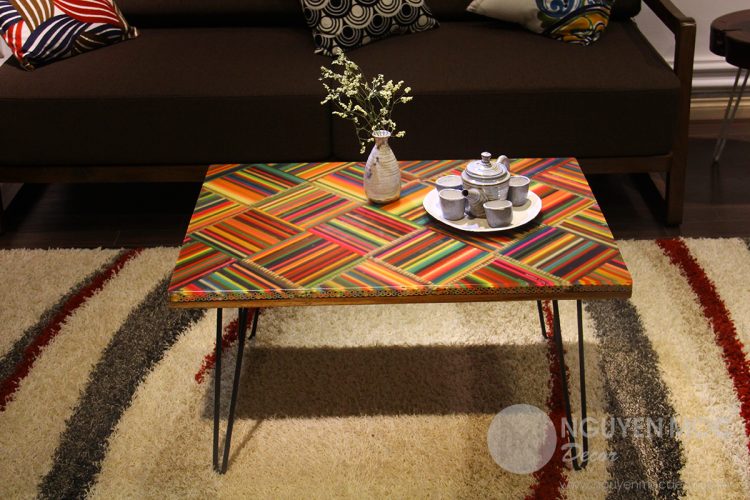 The Whimsy of Life Colored-Pencil Coffee Table