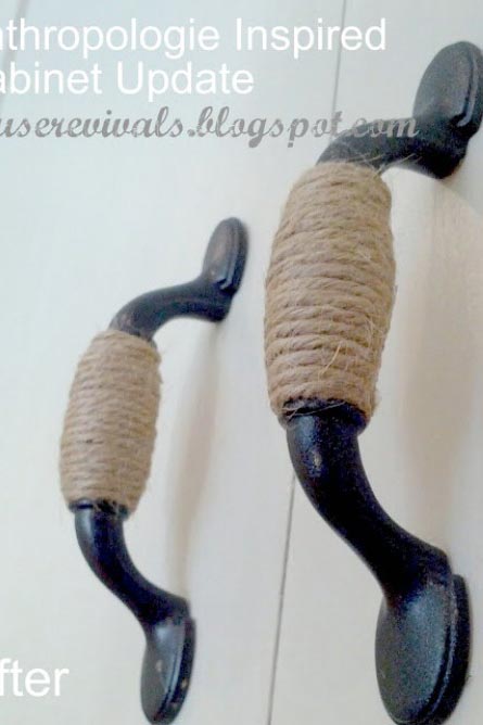 Twine Wrapped Cabinet Handles