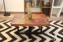 Wild Cosmos Flower Colored-Pencil Coffee Table 2