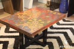 Wild Cosmos Flower Colored-Pencil Coffee Table 3