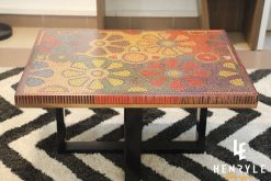 Wild Cosmos Flower Colored-Pencil Coffee Table 4