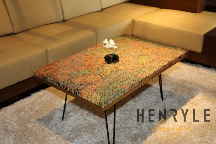 Wildflowers Colored-Pencil Coffee Table 3