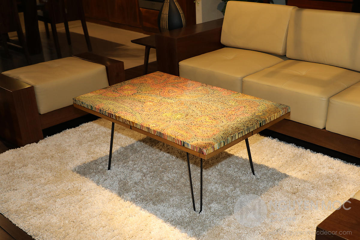 Wildflowers Colored-pencil Coffee Table