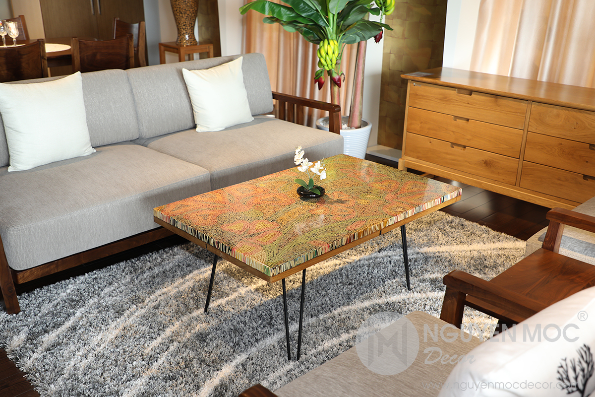Wildflowers Colored-pencil Coffee Table