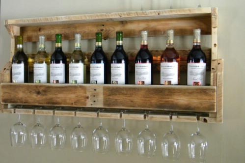 Wooden Pallet Wine Rack